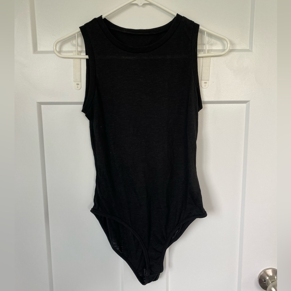 NWOT Black Sleeveless Bodysuit